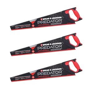 Spear & Jackson B9822 Triple Pack Predator Universal Saw, 22″ x 8pts (Pack of 3 Saws)