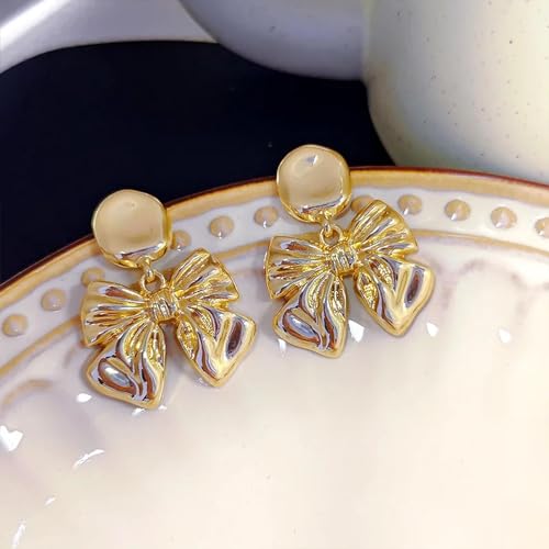 Boucles d'oreilles nœud papillon rétro, le cadeau idéal de mariage