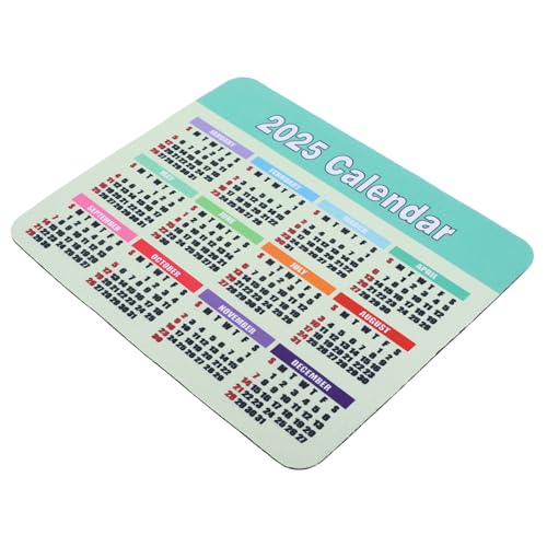 FUNNETOYU Alfombrilla De Ratón Calendario Mouse Pad Ergonómico para Ordenador Planificador Mensual Compacto para Oficina y Hogar Fácil De Limpiar y Organizar Color Negro