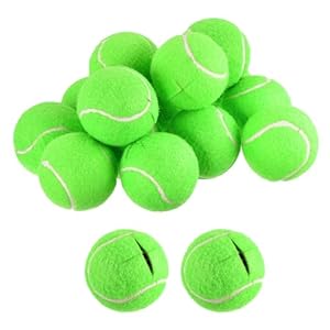uxcell Precut Walker Tennis Balls, 16Pcs – Tennis Balls for Chairs, Tennis Table Leg Covers, Felt Pad Glide Balls for Furniture Legs Floor Protection (Green)