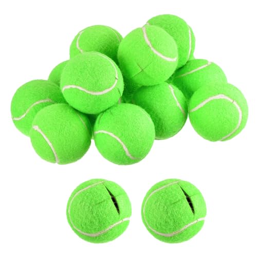 uxcell Precut Walker Tennis Balls, 16Pcs – Tennis Balls for Chairs, Tennis Table Leg Covers, Felt Pad Glide Balls for Furniture Legs Floor Protection (Green)