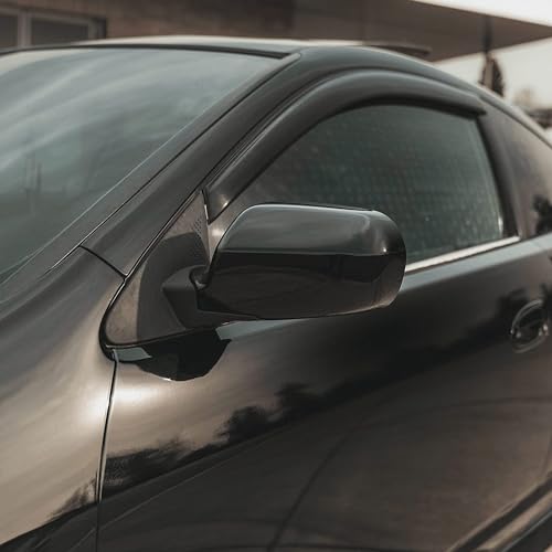 Image of WALLMATE Black Shine Car Wrap Sticker Decal Bubble Free Air Release Car & Bike Sheet Film (30x80 Cm, Wrap Black Film)