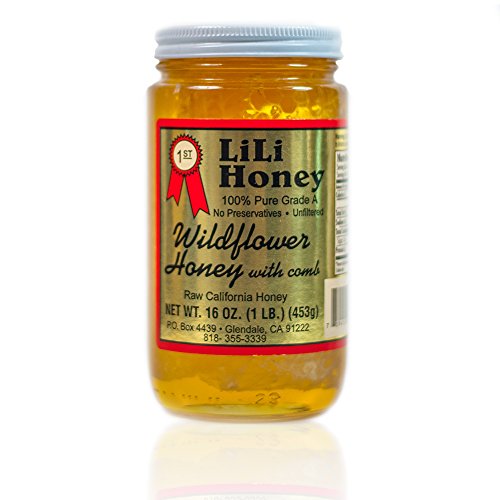 Miel silvestre cruda con panal 16 oz 1 lb natural miniatura 1
