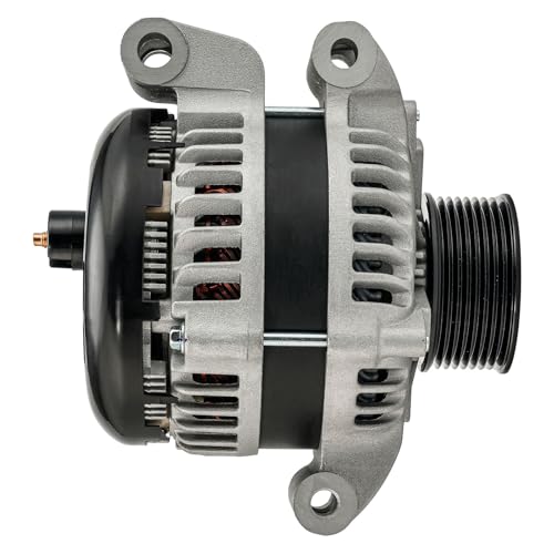 Image of PHILTOP Alternator Compatible With 2008-2010 F250 /F350 /F450 /F550 Super Duty 6.4L(Dual Alt System; 200) 11290N 12V 200Amp CW 8-Groove Pulley | Replacement OE 11290, 7C3T10300EE, 7C3TEE, 7C3Z10346EA