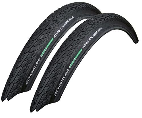 2X Schwalbe Road Cruiser 47-406 Drahtreifen K-Guard 20x1.75 Fahrradreifen...