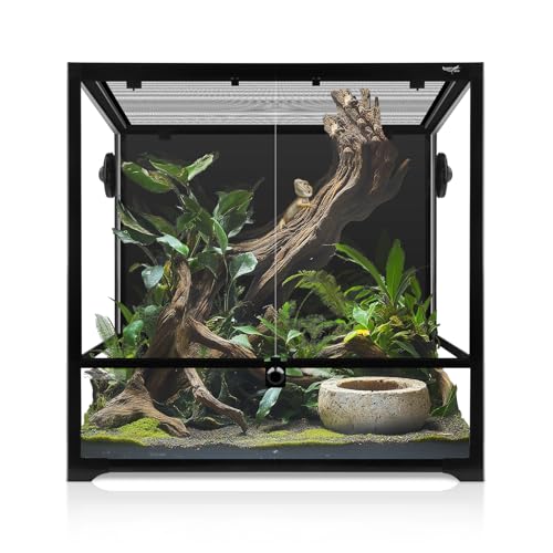 45 Gallon Reptile Tank Tall Full Glass Terrarium, Bearded Dragon