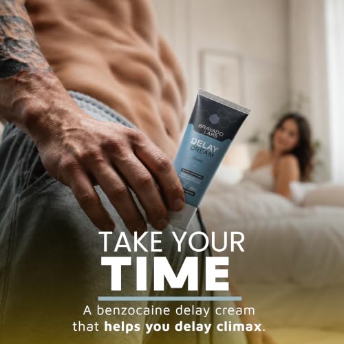 Image of Bravado Labs Delay Cream for Men Benzocaine Topical to Stay Hard and Last Longer in Bed - Retardantes para Caballeros - Long Lasting Personal Gel