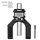 Preciva Digitaler Tiefenmesser, digitaler Höhenmesser, 80 mm/3,14 Zoll, LCD-Display, 0,10 mm/0,004 Zoll Genauigkeit, Tiefenhöhenmessung für Holzbearbeitung, Fräser, Tischkreissäge, Oberfräse