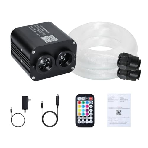 Image of Starlight Headliner Kit,Twinkle + Music Sync Dual Color Fiber Optic Star Ceiling Lights with APP Remote Control, RGBW Star Lights for Car /Home Ceiling Decor, 1200pcs 13.1ft