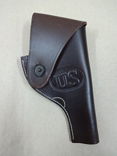 Étui Revolver modèle WW2 Victory modèle US en Cuir Marron .38 Spécial