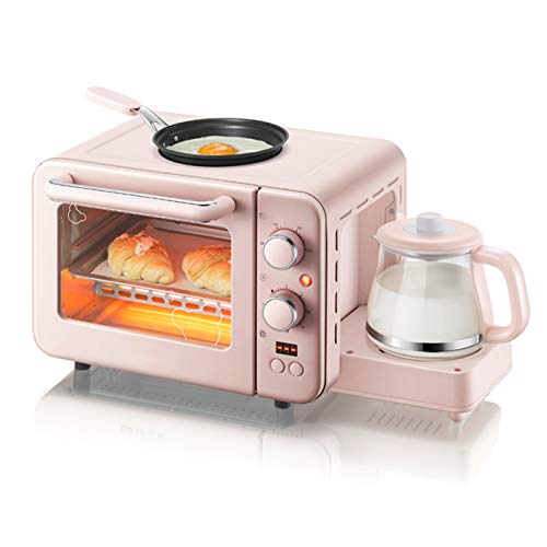 8 Liter 3-in-1-Frühstücksmaschine Zu Hause, Spart Zeit Und Platz In Pink, Geeignet Für Küchen Und Restaurants, Frühstücksstationen, Kaffeemaschinen,