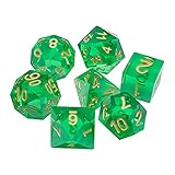wii spiele kaufen günstig Würfelbrett Spiel Set von 7 D4 D6 D8 D10 D12 D20 Transparente scharfe Harzwürfel