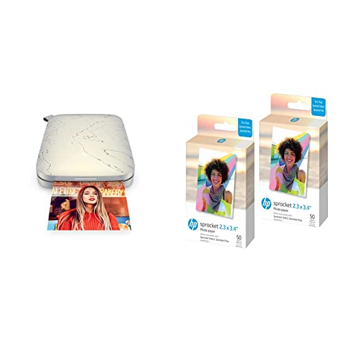 Hp Sprocket Impresora Fotográfica Instantánea Portátil De 5.8x8.7 Cm, Imprima Imágenes Sprocket Zink Papel Fotográfico Adhesivo Para Impresora Sprocket Select Y Plus, 2,3 X 3 Hp Sprocket Impresora Fotográfica Instantánea Portátil De 5.8x8.7 Cm, Imprima Imágenes Sprocket Zink Papel Fotográfico Adhesivo Para Impresora Sprocket Select Y Plus, 2,3 X 3