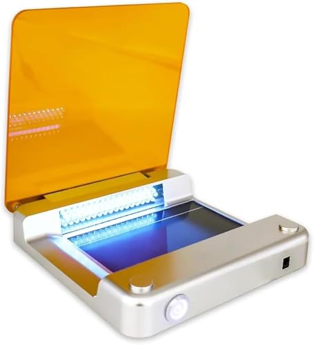 Cortador de gel de luz azul, transiluminador de luz azul y filtro ámbar para observar la longitud de onda de la electroforesis en gel.
