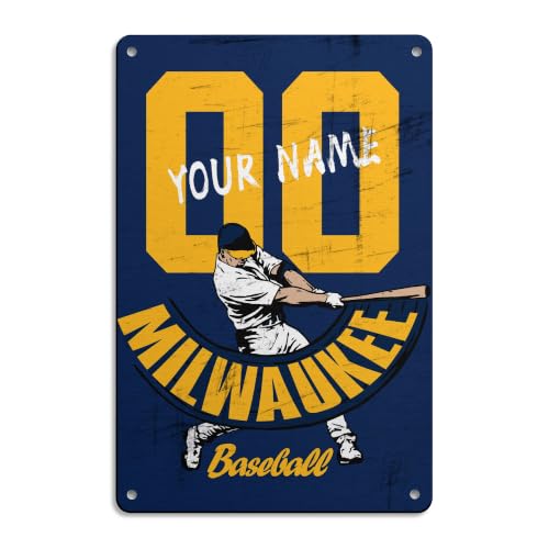 Image of ANTKING Milwaukee Metal Sign Custom Sign Decor for Men Youth Boy Gifts