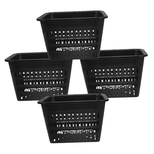 UKCOCO Cestini Per Coltivazione Fuori Suolo in Plastica a Rete 4 Pezzi Per Piante e Ortaggi Da Giardino e Balcone Facilità Di Traspirazione e Trazione Agevolata