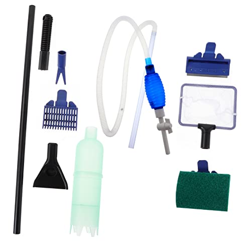 COSMEVIVI 5-in-1 Fish Tank Cleaning Kit Aquarium Water Changer Scraper Beginner Tank Set