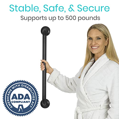 image for Vive Grab Bar for Bathtubs and Showers - Handicap Bathroom Safety Hand