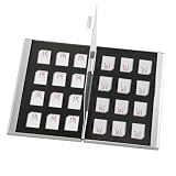 Aluminum SIM Card Case, 24Slots Ultrathin SIM Card Holder, Fit for 24 Micro sim Card, Silver