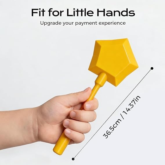 2026 New 3D Printed Wand Tap to Pay, Upgrade Star Magic Wand Contactless Payment Card Holder for Checkout for Card Payment (Pink)