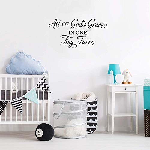 Vinilo decorativo con frase religiosa para pared 15" x 30" miniatura 2