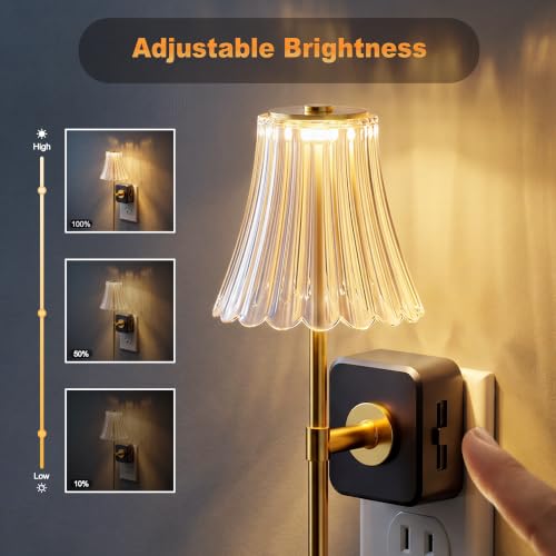 Image of JandCase Night Lights Plug into Wall, Vintage Nightlight with Dusk to Dawn