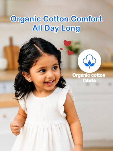 Image of Kidbea Cotton Girls Dress | Ultra-Soft Summer Wear Casual Dress for Kids