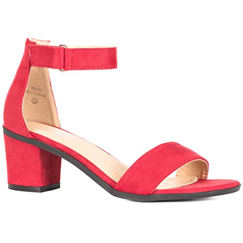 ankle strap kitten heel