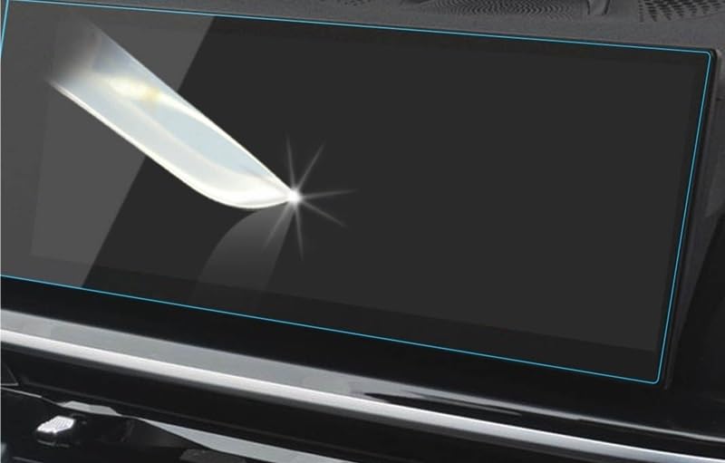 Película Protectora para navegador de Coche, Protector de Pantalla de Cristal Templado para salpicadero de Coche, Protector de Pantalla para navegador BZ4X 2022 Meter HD