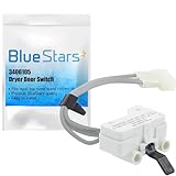 Ultra Durable 3406105 Dryer Door Switch Replacement Part by Blue Stars- Exact Fit for Kenmore Whirlpool KitchenAid Dryer- Replaces 3405104 3405105 3406104