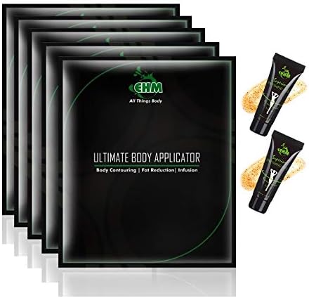 EHM Ultimate Body Applicator Lipo Wrap Works To Reduce The Appearance of Cellulite and Dimpled skin. Restores Firmer and Toned Body Appearance. Improves Skin Elasticity and Resiliency(5WRAPS +2 GEL)