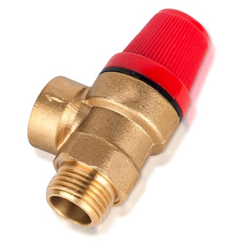 RGYBAO 1/2Inch Sturdy Brass Valves DN15 Relief Valves for Water Oil Pressure Release with EPDM Diaphragm Use