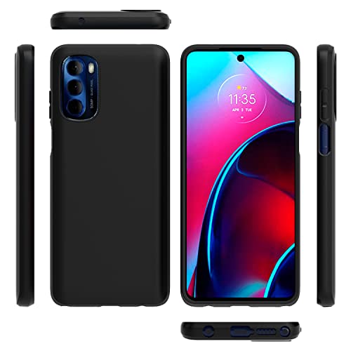 Coveron Slim Tpu Designed For Motorola Moto G Stylus 5G 2022 Phone Case, Flexible Soft Cover - Black #TOP3