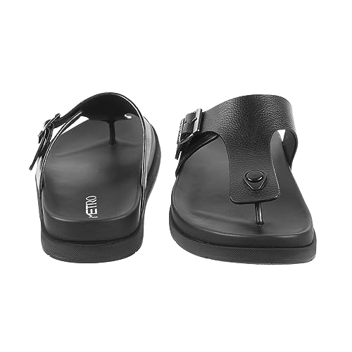 Image of Metro Men Flat Casual /Comfort Synthetic Leather Chappal