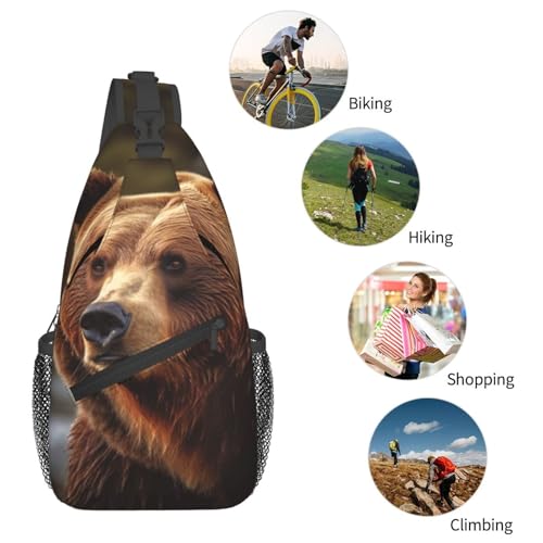 Bolso Cruzado Hombre Mochila Bandolera Negra miniatura 6