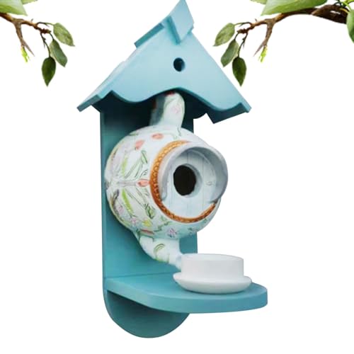 Maison d'oiseau théière extérieure pour protéger les oiseaux - 3