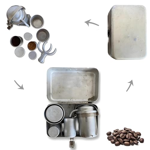 Extra Rare Collectors Camping Coffee Kit, Vintage Espresso Nostalgia Set, Portable Outdoor Espresso Maker, Nostalgic Collectible Gift for Coffee Lovers