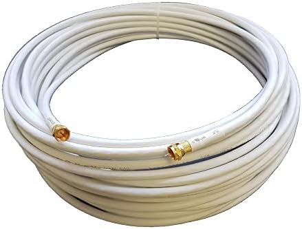 ATA ELEKTRONİK 50 Metre Yerli Üretim Rg6 U6 Her Iki Ucu Gold Jakli Hazir Uydu Çanak Anten Ile Cihaz Alici Arasi Kablo Altın Sarı Gold F Konnektör - Görsel 1