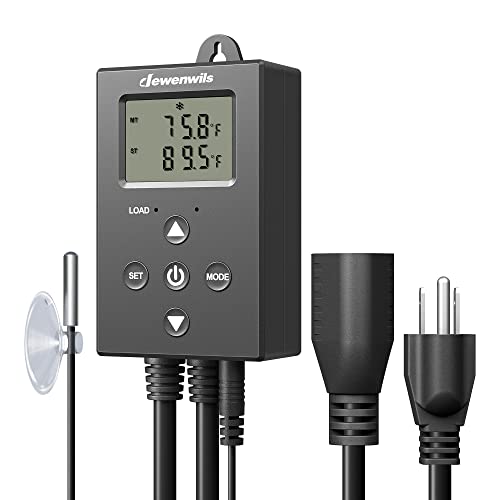 DEWENWILS Digital Temperature Controller Thermostat Outlet with Heating
