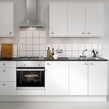 KINLO - Klebefolien - Weiß -5 * 0.4/0.6/0.8m glanz -Möbelfolie - 13,99/19,99/23,99 € -11 Farben- PVC-Klebefolie Küchenschrank Aufkleber Selbstklebend Küchenfolie Deko Plotterfolie - MIT GLITZER…