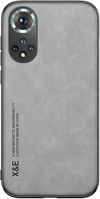 Kepuch Silklike Case for Huawei Nova 9/Honor 50 - Cover Bumper Built-in Metal Plate for Huawei Nova 9/Honor 50 - Gray