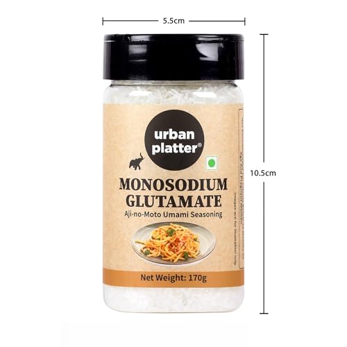 Image of Urban Platter Monosodium Glutamate (MSG) Shaker Jar, 170g / 5.3oz [Aji-no-Moto Umami Seasoning, Taste Enhancer, Great for Asian Cuisine | Make Street Style Indo-Chineese Food at Home]