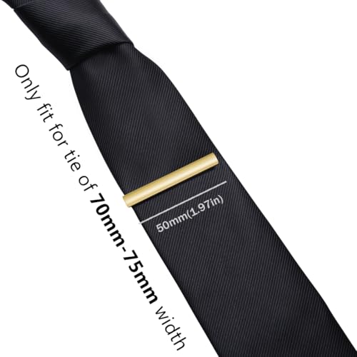 Image of HONEY BEAR 5cm /5.4cm /6cm Mens Tie Clip Bar for Normal Size Steel Business Wedding Gift 1.97 inch /2.12 inch /2.36 inch