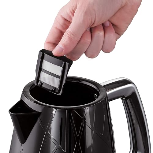 Image of Russell Hobbs 1.7 Litre 2400 W Structure Electric Kettle Black | Contemporary Design Cordless Kettle with Fast Boil and Boil Dry Protection | 28081-70