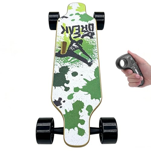 Elektrisches Skateboard,elektrisches Longboard, mountainboard mit EIN-/doppel-hubmotor, 22-40 km/h höchstgeschwindigkeit, reichweite 8–30 km Single-Drive-20km