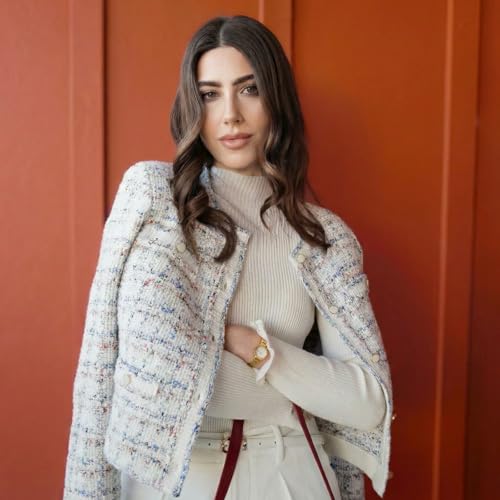 Image of GOELIA Women Wool Blend Lightweight Cardigan Sweaters 2026 Spring Business Casual Solid Long Sleeve Knitted Cardigan Top