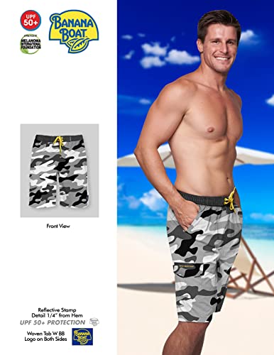 Banana Boat Men's Four-Way Stretch Performance Quick Dry Board Shorts with UPF 50+ Sun Protection3