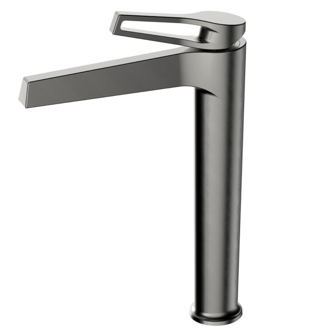 Mitigeur lavabo en laiton canon de fusil au design haut de gamme épuré