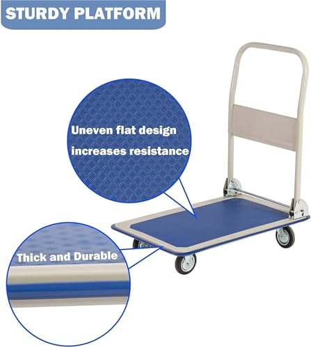 Carretilla plegable de acero para carga hasta 330 lbs miniatura 4