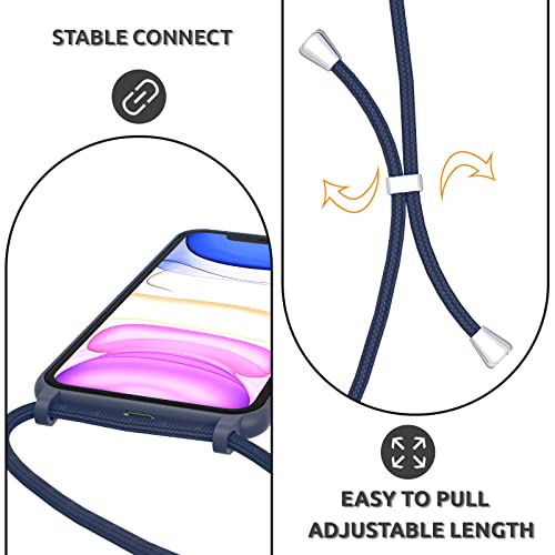UEEBAI Crossbody Lanyard Phone case for iPhone 12 6.1 inch - Image 4